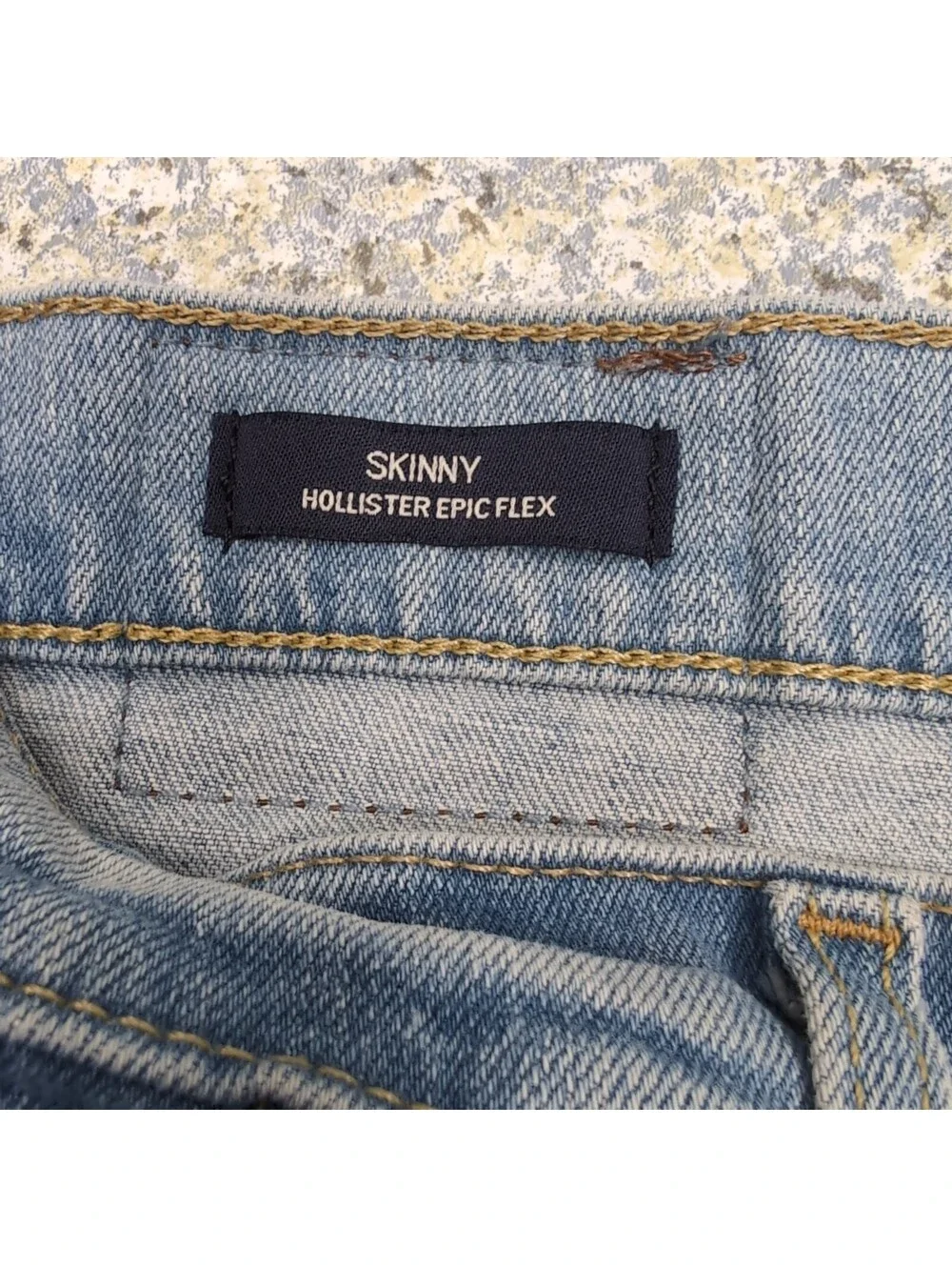 Hollister Skinny Fit Jeans 30x30 Light Wash Faded Blue Denim Everyday